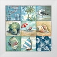 thumbnail image 3 of Gregory Gorham 20x20 White Modern Wood Framed Wall Art Titled - Ocean Front, 3 of 5