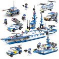 thumbnail image 2 of military-aircraft-carrier-police-building-blocks-children-assembled-diy-toys, 2 of 8