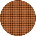 thumbnail image 1 of Ahgly Company Indoor Round Patterned Neon Orange Area Rugs, 8' Round, 1 of 6