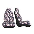 thumbnail image 3 of Pofeuu Leaves Flower Print Automotive Car Seat Covers Flat Cloth Full Set Seat Covers,Car Seat Covers front seats for Cars Trucks and SUVs-1, 3 of 9