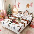 thumbnail image 3 of Manfei Christmas Tree Queen Sheet Sets 4pcs (1 Flat Sheet, 1 Fitted Sheet and 2 Pillowcases), 3 of 6