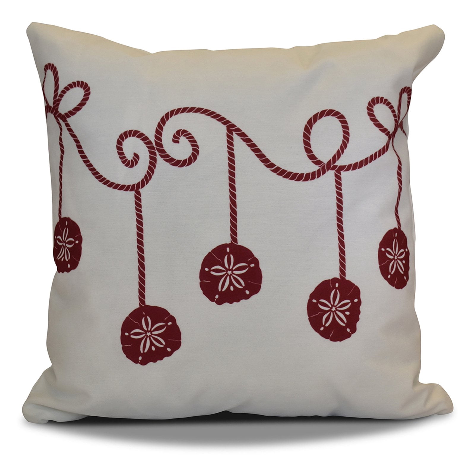 Simply Daisy 16" x 16" Sanddollar Ornaments Geometric Print Pillow