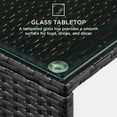 thumbnail image 5 of Best Choice Products 4-Piece Outdoor Wicker Patio Conversation Furniture Set w/ Table, Cushions - Black/ Gray, 5 of 8