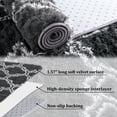thumbnail image 6 of FairOnly 8'x10'Washable Silk Wool Geometric Area Rug for Bedroom Non Slip Ultra Soft Modern Indoor Rug for Living Room Dining Room,Dark Grey, 6 of 7