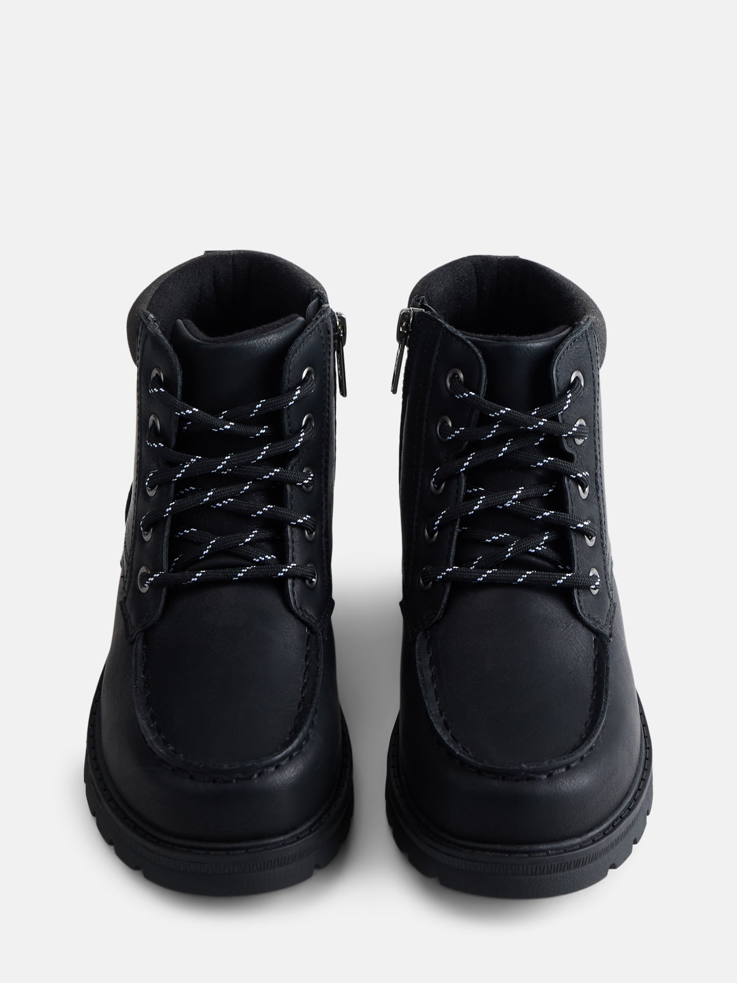 Wonder Nation Little and Big Boys Moc Toe Boots