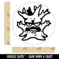 thumbnail image 2 of Angry Tree Monster Creature with Face Self-Inking Rubber Stamp for Stamping Ink Stamper Crafting Planners - 3/4 Inch Small - Blue Ink, 2 of 7