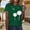 1-Blackish Green, variant on Women's Short Sleeve T-Shirt WCJM Women's Casual Summer Dandelion Print Crew Neck Loose Short Sleeve T-Shirt Women Spandex Shirts
