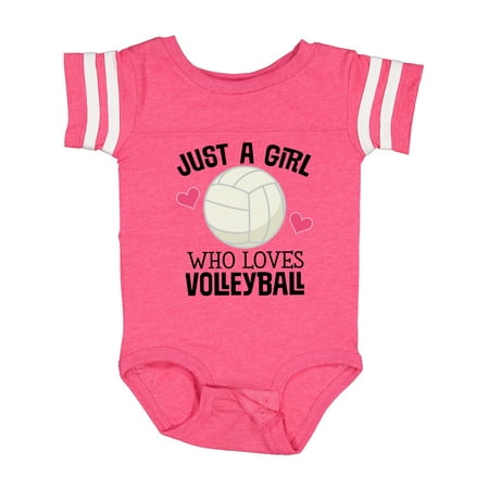 

Inktastic Just a Girl Who Loves Volleyball Gift Baby Girl Bodysuit