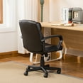 thumbnail image 5 of Belleze Ergonomic Mid-Back Office Chair Computer Padded Armrest, Black, 5 of 7