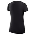 thumbnail image 3 of Women's G-III 4Her by Carl Banks Black Los Angeles Lakers Super-Slim Fit Lightweight Team Logo V-Neck T-Shirt, 3 of 3