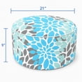 thumbnail image 2 of HONEY HOME Outdoor Inflatable Ottoman 21"x21"x9", Fade-Resistant Patio Footrest Stool with Carry Handle, Portable Pouf for Patio, Garden, Camping, 2 of 7
