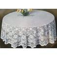 thumbnail image 1 of AdonisUSA Tablecloth White Lace - 70 inch Round with Floral Pattern for Wedding, Reception or Birthday Party, 1 of 2