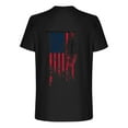 thumbnail image 5 of T-Shirts for Men Short Sleeve Round-Neck Independence Day Print Casual Shirts Black XXXL, 5 of 5