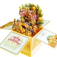 thumbnail image 2 of sunsanly 3D Pop Up Christmas Cards Handmade 3D Greeting Card Gift Box with Envelopes Foldable Merry Christmas Celebration Cards for Family Friends, 2 of 8