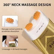 Ycz AH-8 Firming Neck Cream with Dual Roller Massager, Anti-Aging Moisturizer for Turkey Neck & Double Chin, V-Shape Lift & Tighten Formula, 4.23 fl.oz