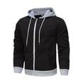 thumbnail image 1 of Men's Casual Camouflage Sports Sweatshirt Long Sleeve Zipper Hooded Jacket Coat L, 1 of 4