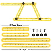 Multi-Angle Ruler Four-sided Multifuntional Folding Rule General Tools Angle-izer Template Tool