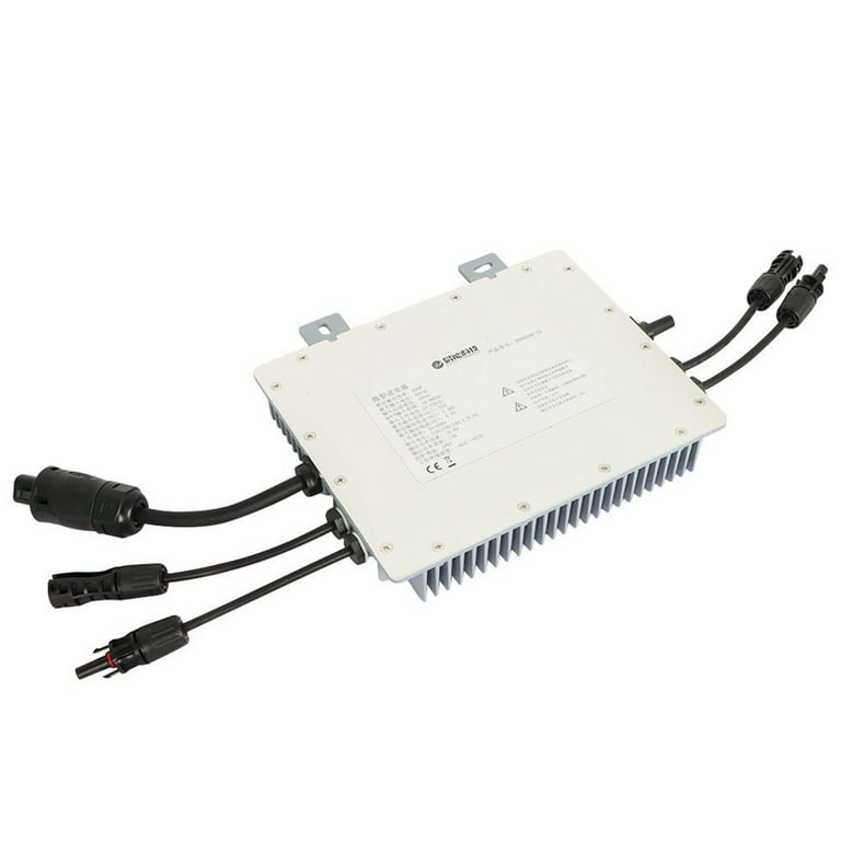 800W Micro Onduleur Solaire Grille Tie, Contrôle WiFi Identification  Automatique Onduleurs DC à AC Onduleur Solaire 120V 230V(Prise UE argentée)