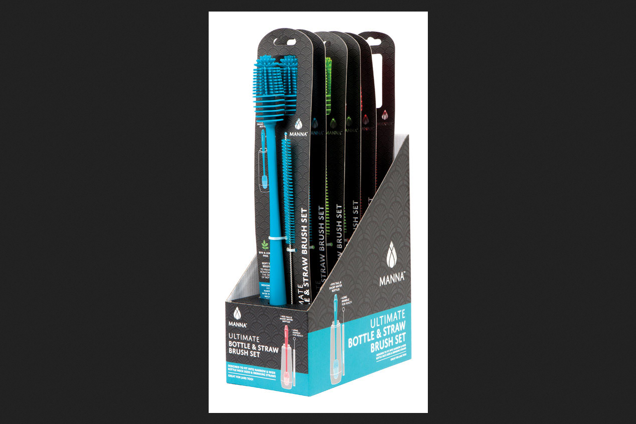 MANNA Silicone Bottle/Straw Brush Set