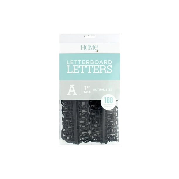 Diecuts Lettres en Carton 1" Noir 188Pc