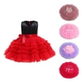 thumbnail image 4 of Txlixc Vestido de princesa para niñas, sin mangas, cuello en V, puesta en escena, una pieza Txlixc  moda, 4 of 4