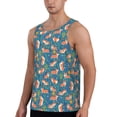 thumbnail image 2 of Gaeub Corgi with Flowers Men's Athletic Tank Top, Workout Sleeveless Shirts, Running Tank Tops for Gym, Running, Training - Large, 2 of 9