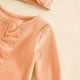thumbnail image 4 of Niña Bebé Vestido de Manga Larga Cómodo Suave Transpirable Tela Otoño Invierno Sudadera para Viajes Diarios Casa Vacaciones Niña Bebé Manga Larga Romper, 4 of 6