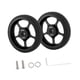 thumbnail image 5 of Ruedas fáciles para la rueda de rodillo de bicicleta plegable con pieza de reemplazo de tornillo Aleación de aluminio de neumático liviano estable Cuerpo grueso negro, 5 of 8