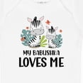 thumbnail image 4 of Inktastic Zebra My Babushka Loves Me Boys or Girls Baby Bodysuit, 4 of 5