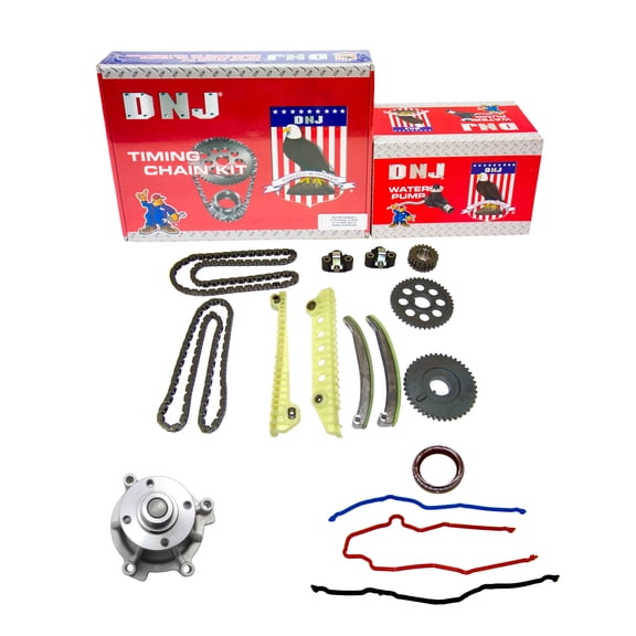 DNJ TK4155BWP Timing Chain Kit with Water Pump Fits Cars & Trucks 02-03 Ford 4.6L V8 SOHC 16V