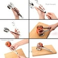 thumbnail image 5 of Tomato Slicer Lemon Cutter Multipurpose Handheld Round Fruit Tongs Stainless Steel Onion Holder Easy Slicing Kiwi Fruits & Vegetable Tools Kitchen Cutting Aid Gadgets Tool, 1 Pcs, 5 of 8