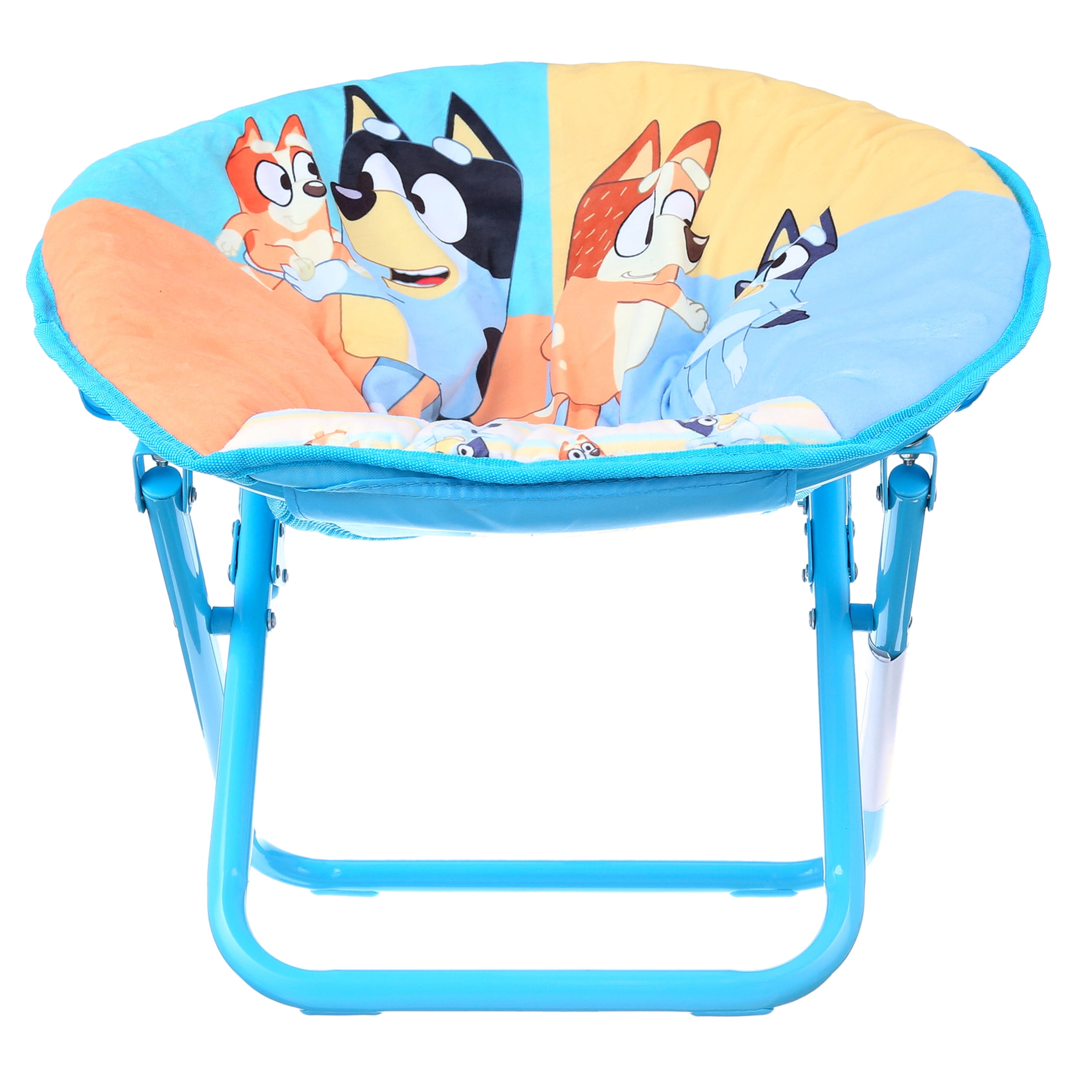 Bluey Round Foldable Saucer Chair, Blue