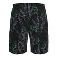 thumbnail image 6 of Naloa Lavender Flowers Men's Beach Shorts, Surfing shorts, Swim trunks, Quick Dry Swim Trunks for Surfing Beach Fun - Small, 6 of 9