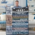 thumbnail image 4 of LHSHID Dad Blanket Gift Father Throw Blanket I Love You Dad Blanket from Daughter Son Soft Cozy Flannel Blanket for Papa Fluffy Fleece to My Dad Blanket for Men Daddy Fathers Day Birthday Gifts, 4 of 9