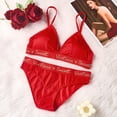 thumbnail image 1 of Victoria Secret 2 Piezas Conjunto De Lencería Sexy Diseño De Marca De Mujer Cómoda Push-Up Sujetador Sin Costuras Para VS Copa Triangular Francesa, 1 of 3