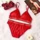 thumbnail image 3 of Victoria Secret 2 Piezas Conjunto De Lencería Sexy Diseño De Marca De Mujer Cómoda Push-Up Sujetador Sin Costuras Para VS Copa Triangular Francesa, 3 of 4