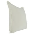 thumbnail image 2 of Pixie 22 x 22 Square Soft Fabric Accent Throw Pillow Flange Edges Cream- Saltoro Sherpi, 2 of 5