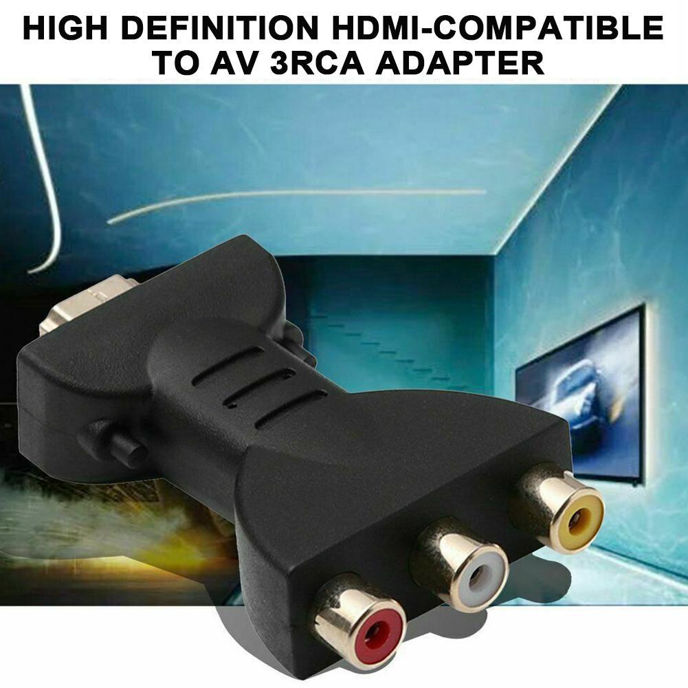 HDMI to AV converter Mini RCA Composite AV to HDMI Video Audio Converter Adapter Supporting PAL/NTSC with USB Charge Cable for PC Laptop PS3 TV STB VHS VCR Camera DVD - image 5 of 9