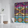 thumbnail image 2 of Yellow Geometric Boho Pattern Shower Curtain 84"x72" ,Bathroom Decorative Shower Curtains Set with 12 Hooks,Modern Waterproof Washable Shower Curtain, 2 of 6