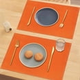 thumbnail image 7 of mubwai Orange Fall Placemats Set of 6, 12x18 Inch Washable Easy to Clean Heat-Resistant Anti-Skid Indoor Outdoor Table Mats for Holiday Party Kitchen Dining Room Decoration, 7 of 7