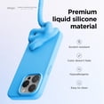 thumbnail image 3 of Funda de silicona líquida Elago para iPhone 15 Pro Max, azul, 3 of 6