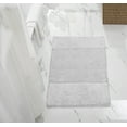 thumbnail image 3 of Better Trends 4 Piece Bathroom Rug Set, 100% Cotton, Extra Soft Tufted Bath Mat, Water Absorbent & Non Slip Bath Rug, (White) Granada Collection, 3 of 8