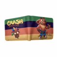 thumbnail image 1 of Cartera Crash Bandicoot con personajes de anime, delgada y plegable, de poliuretano, 1 of 1