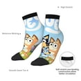 thumbnail image 5 of Saiise Bluey Funny Socks Men Women Adults Novelty Graphic Crew Tube Socks Crazy Design Casual Dress Socks for Sports,Running,Travel, 5 of 7