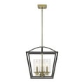 thumbnail image 2 of Golden Lighting Mercer 3-light Pendant in Matte Black, 2 of 7