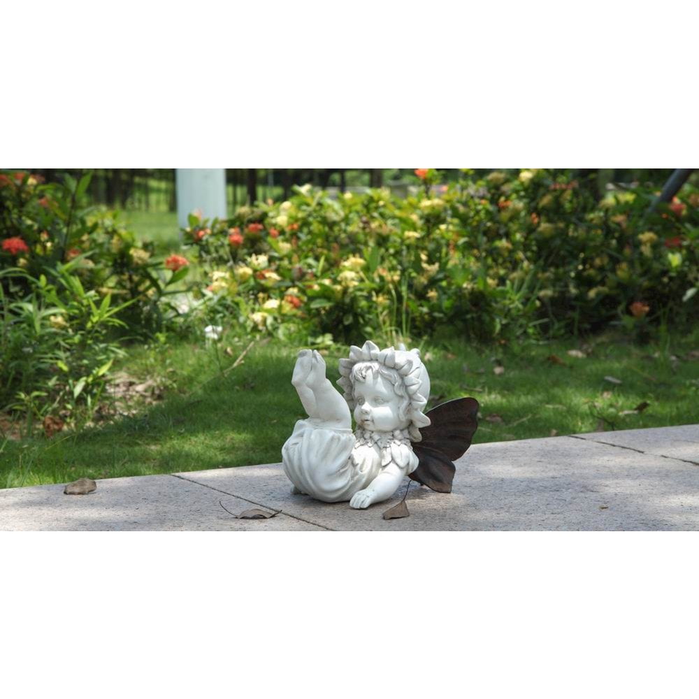 Hi-Line Gift Ltd Falling Down Baby Fairy Statue