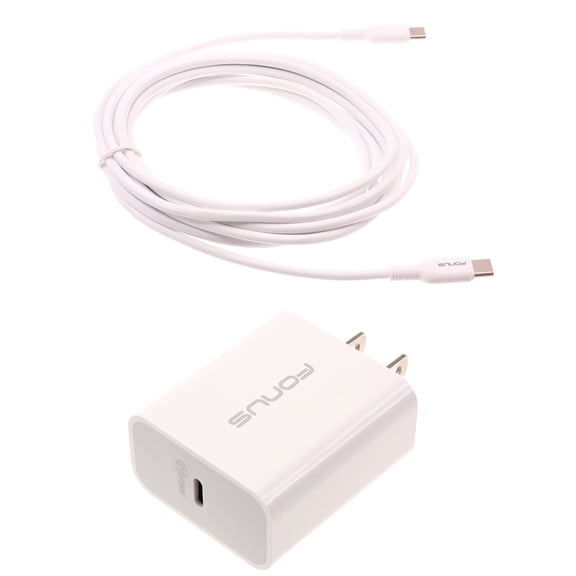 Fast Type-C 18W PD Home Charger for Samsung Galaxy A16 5G - 10ft Long Cable Quick Power Adapter USB-C for Galaxy A16 5G