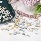 thumbnail image 5 of Cuentas espaciadoras de metal Uxcell con cristal de rhinestone, cuentas espaciadoras redondas, 200Pcs, rosa, 6mm, 5 of 7