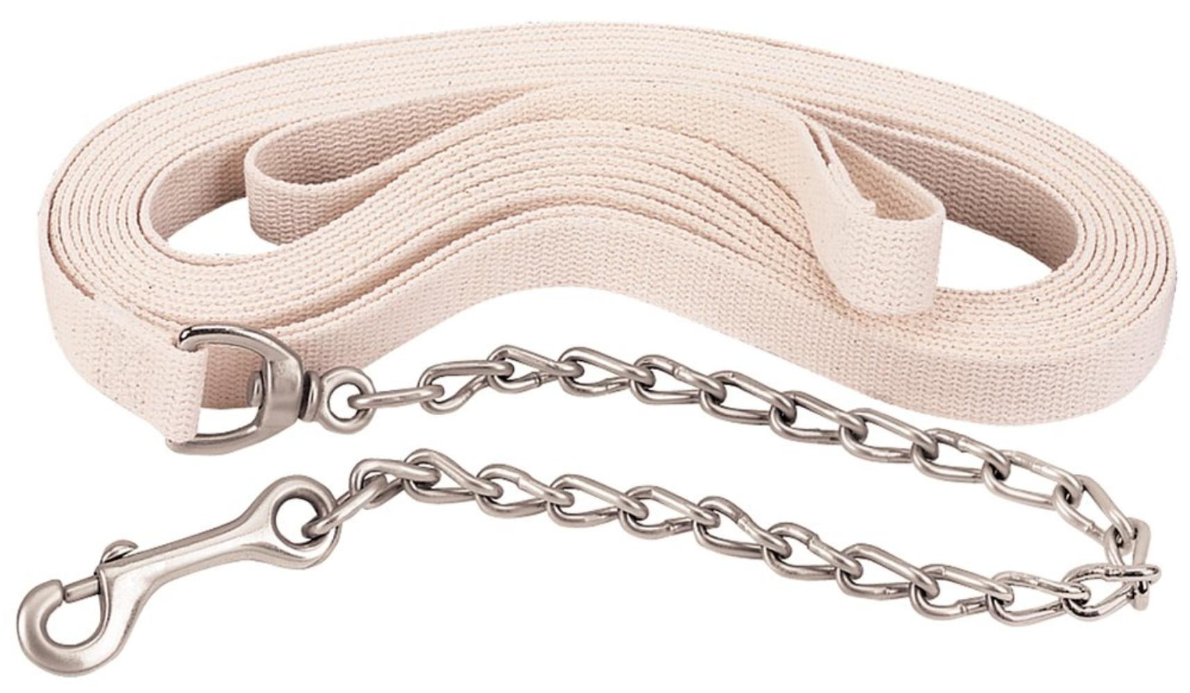 Flat Cotton Lunge Line with Chain, Flat Cotton Lunge Line By Weaver ...