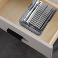 thumbnail image 6 of RXIRUCGD Drawer Organizer Tray Flatware Holder, Household Kitchen Drawer Storage Box Retractable Partition Tableware Storage Box Desktop Clear Plastic Dividers For Utensils Tableware And More, 6 of 9